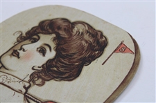 Advertising Fan From 1904 With Woman Golfer