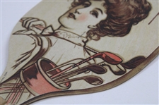Advertising Fan From 1904 With Woman Golfer