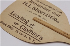 Advertising Fan From 1904 With Woman Golfer