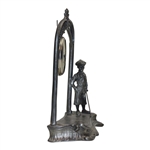 Golfer Pocket Watch Stand With Mesh Ball Display Watch
