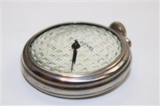 Golfer Pocket Watch Stand With Mesh Ball Display Watch