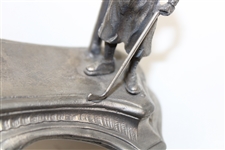 Golfer Pocket Watch Stand With Mesh Ball Display Watch