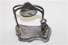 Golfer Pocket Watch Stand With Mesh Ball Display Watch