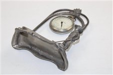 Golfer Pocket Watch Stand With Mesh Ball Display Watch