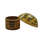 Pair Of Very Uncommon Golf Tees. Celluloid Dome Tee And Circular Collar Paper Tee