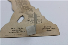1896 AG Spalding & Bros Golf Player Die Cut Ad Stand Up Card 