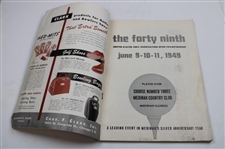 1949 US Open Program at Medinah Pairing Sheets