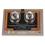 Tiger Woods & Jack Nicklaus Signed 2015 Upper Deck Masterful Pairings Card 1/10