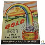 1945 Tam O Shanter All-American Golf Tournaments Program w/ Advertisement - Byron Nelson 10th of 11 Wins