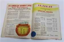 1945 Tam O Shanter All-American Golf Tournaments Program w/ Advertisement - Byron Nelson 10th of 11 Wins