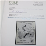 1984 Bob Hope Classic Anniversary Cartoon LTD ED #333/1000 By Artist Graham Hunter - Framed