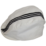 Payne Stewart Personally Owned Adidas White w/Black Stripes Golf Hat - Brad Bryant Collection