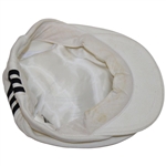 Payne Stewart Personally Owned Adidas White w/Black Stripes Golf Hat - Brad Bryant Collection