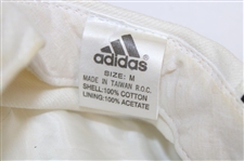 Payne Stewart Personally Owned Adidas White w/Black Stripes Golf Hat - Brad Bryant Collection