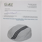 Payne Stewart Personally Owned Adidas White w/Black Stripes Golf Hat - Brad Bryant Collection