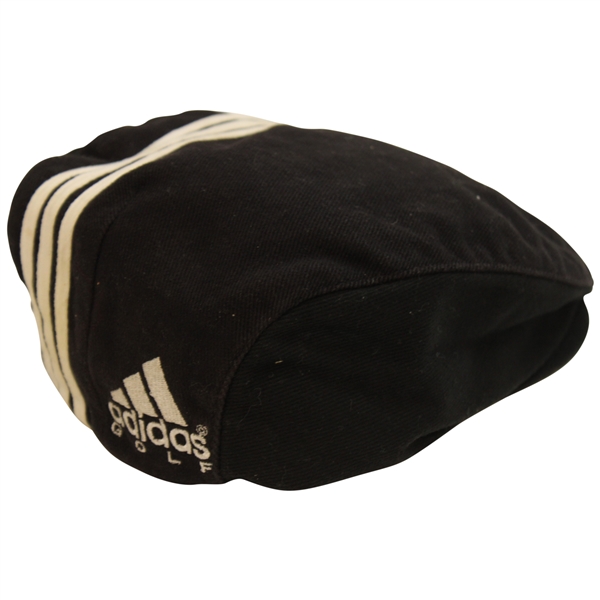 Payne Stewart Personally Owned Adidas Black w/White Stripes Golf Hat - Brad Bryant Collection