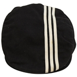 Payne Stewart Personally Owned Adidas Black w/White Stripes Golf Hat - Brad Bryant Collection