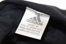 Payne Stewart Personally Owned Adidas Black w/White Stripes Golf Hat - Brad Bryant Collection
