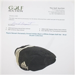 Payne Stewart Personally Owned Adidas Black w/White Stripes Golf Hat - Brad Bryant Collection