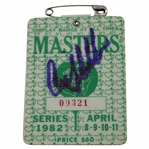 Craig Stadler Signed 1982 Masters Tournament SERIES Badge #09321 JSA ALOA
