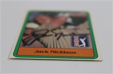 Jack Nicklaus Signed 1981 PGA Tour Rookie Golf Card JSA ALOA