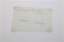 Arnold Palmer Signed Cut Card BECKETT #AE05045