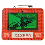 Bernhard Langer Signed 1993 Masters Tournament SERIES Badge #X13880 JSA ALOA