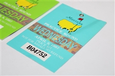 1997 Masters Tournament Monday, Tuesday & Wednesday Tickets - Tiger Win