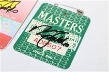 Nick Faldo Signed 1989, 1990, & 1996 Masters Tournament SERIES Badges JSA ALOA