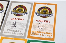 Ernie Els Signed 1997 US Open at Congressional Ticket Set JSA ALOA