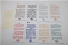 Ernie Els Signed 1997 US Open at Congressional Ticket Set JSA ALOA