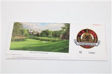 Ernie Els Signed 1997 US Open at Congressional Ticket Set JSA ALOA