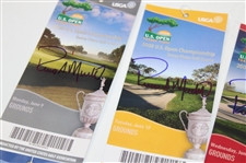 Rocco Mediate Signed 2008 US Open at Torrey Pines 'Tiger & Me' Ticket Set JSA ALOA