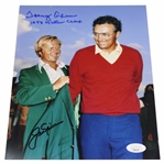Jack Nicklaus & Tommy Aaron Dual Signed Green Jacket 8x10 Photo JSA #CB46165