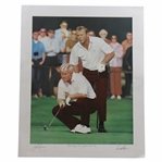 Arnold Palmer & Jack Nicklaus Signed Ltd Ed The King & The Golden Bear II Helen Rundell Print 247/500 JSA ALOA
