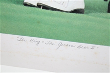 Arnold Palmer & Jack Nicklaus Signed Ltd Ed 'The King & The Golden Bear II' Helen Rundell Print 247/500 JSA ALOA