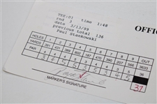 Payne Stewart & Paul Stankowski Signed 1999 Honda Classic Scorecard