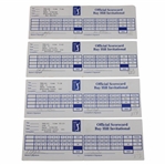 Watson, Mickelson, Stewart & Five (5) Others Signed Bayhill Invitational Scorecards