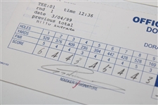 Norman, Cink, Duval & Five (5) Others Signed Doral Ryder Open Scorecards
