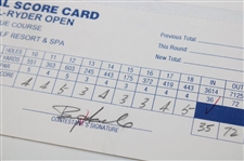 Norman, Cink, Duval & Five (5) Others Signed Doral Ryder Open Scorecards