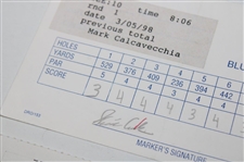 Norman, Cink, Duval & Five (5) Others Signed Doral Ryder Open Scorecards