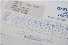 Norman, Cink, Duval & Five (5) Others Signed Doral Ryder Open Scorecards