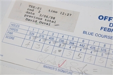 Norman, Cink, Duval & Five (5) Others Signed Doral Ryder Open Scorecards