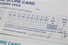 Watson, Daly, Singh & Five (5) Others Signed Phoenix Open Scorecards - Various Years