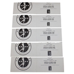 Couples, Daly, Olazabal & Seven (7) Others Signed 1998 & 1999 Nissan Open Scorecards