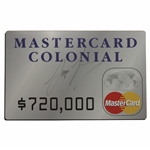 Sergio Garcia Signed Master Card Colonial Oversize $720k Presentation Check - 1st PGA Tour Win JSA ALOA