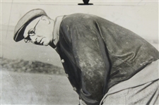 Harry Vardon 1927 Putting During '66' Round Original Photo 