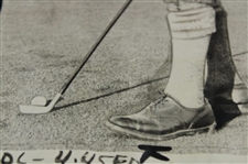 Harry Vardon 1927 Putting During '66' Round Original Photo 