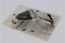 Harry Vardon 1927 Putting During '66' Round Original Photo 