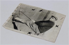Harry Vardon 1927 Putting During '66' Round Original Photo 